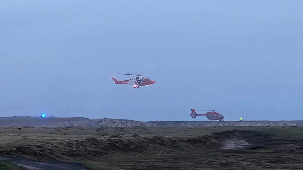 Rescue Effort Underway for Three Climbers Stranded Off Wales
