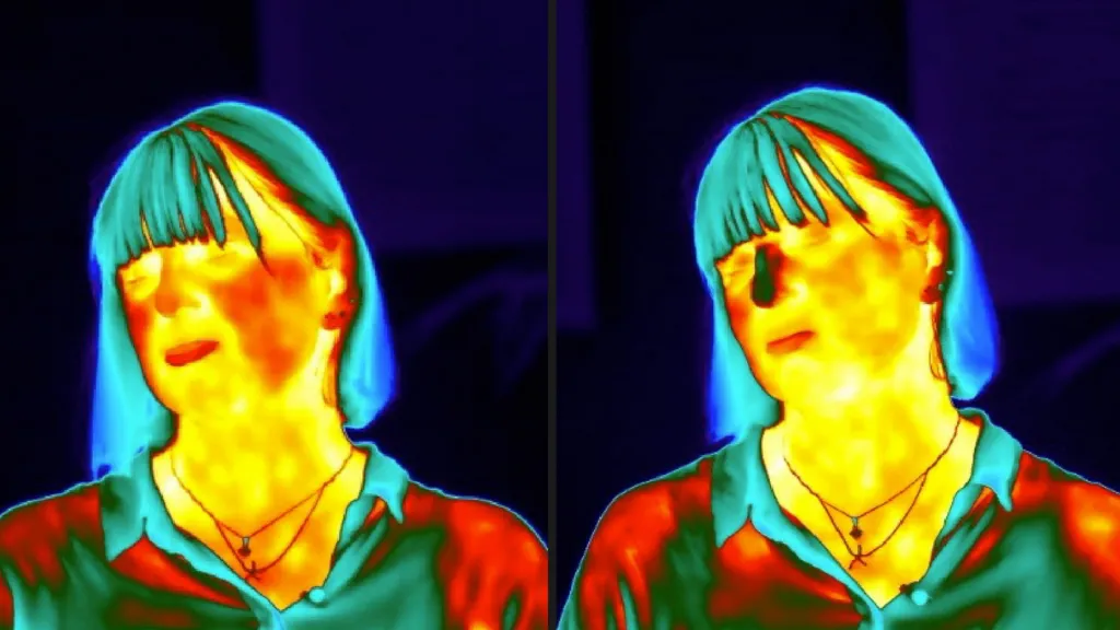 Thermal images reveal stress's physical effects on the body
