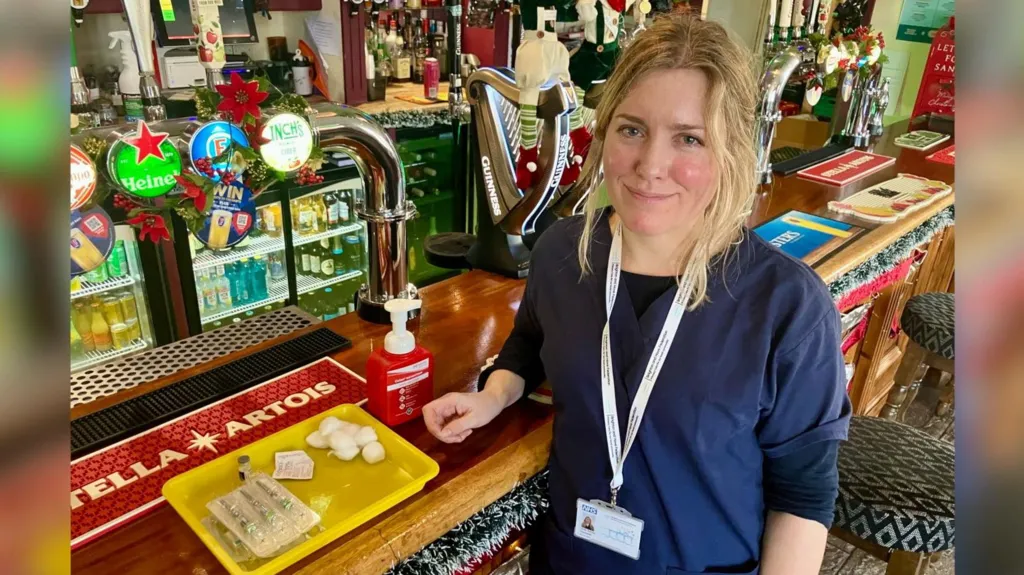 Flu jabs offered in pub in vaccination drive