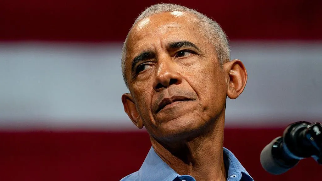 Obama seen on the campaign trail in November 2025