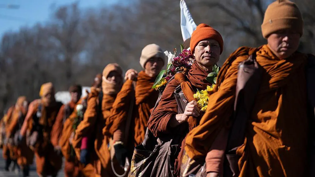 Buddhist monks' 108-day peace walk to conclude in Washington DC