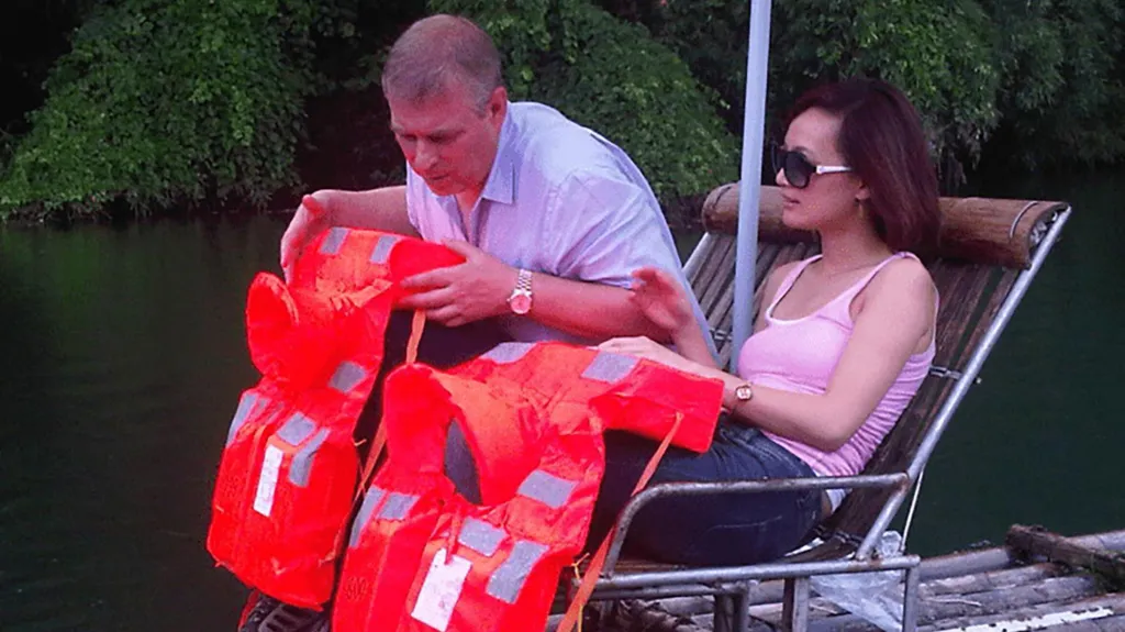 Prince Andrew on a trade visit to China in 2010