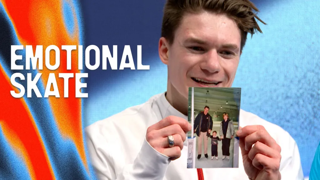 US figure skater Maxim Naumov competes in memory of his parents