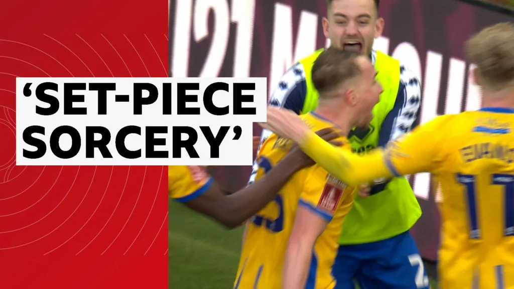 Mansfield's Reed stuns Burnley with impressive free-kick goal